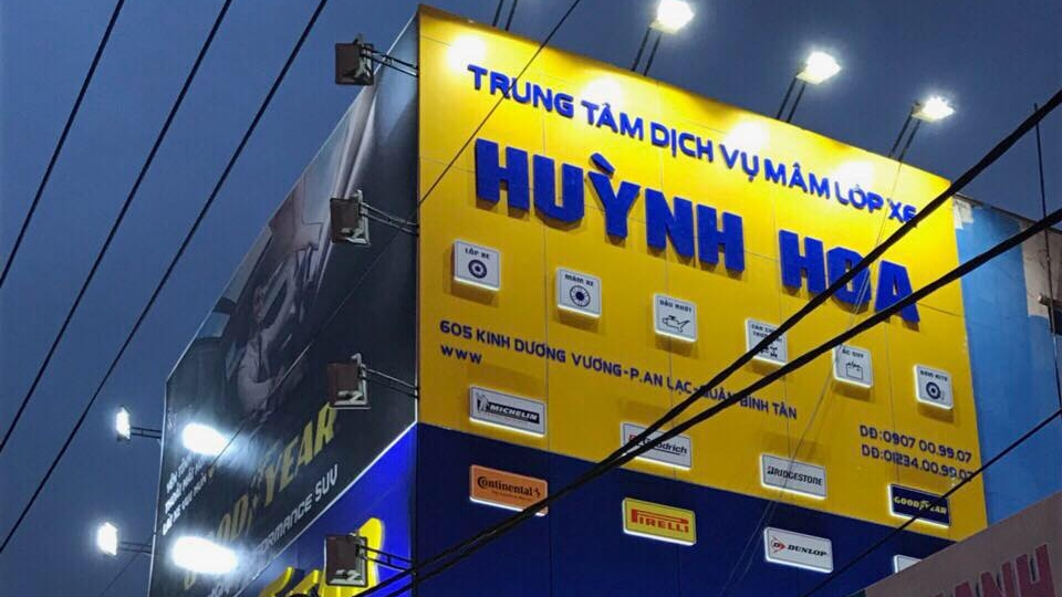 HCM: Đại lý lốp - CÔNG TY TNHH TM XUẤT NHẬP KHẨU VỎ XE HUỲNH HOA 